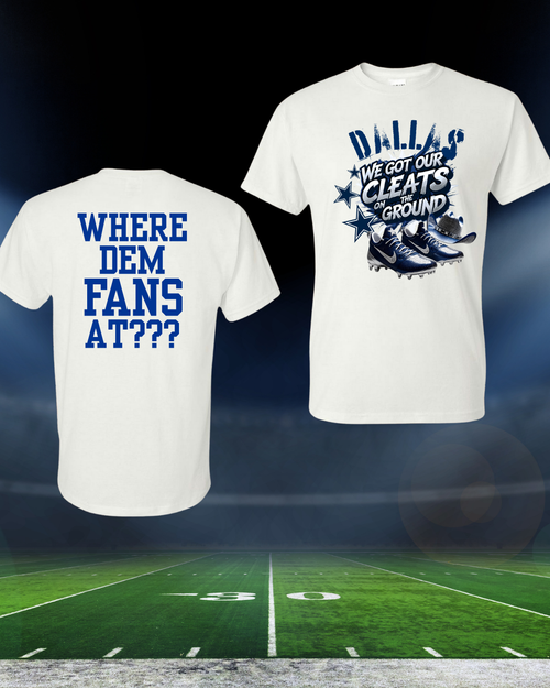 Dallas Football T-Shirt...Cleats on the Ground