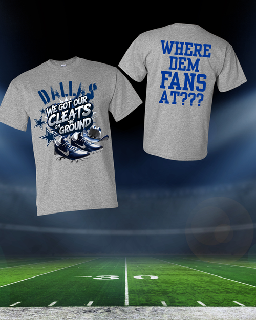 Dallas Football T-Shirt...Cleats on the Ground
