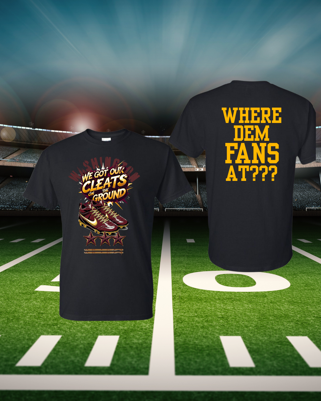 Washington Football T-Shirt...Cleats on the Ground