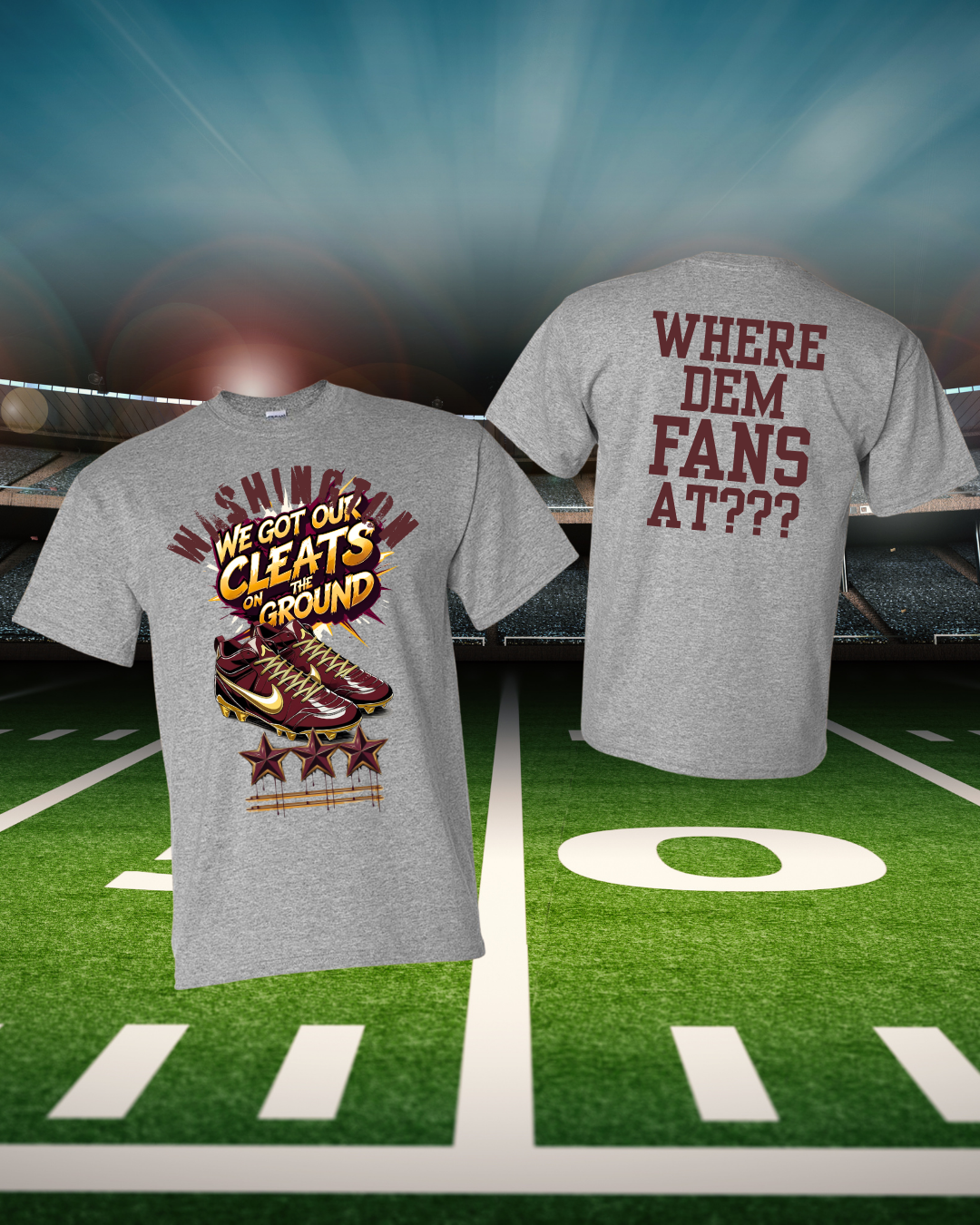 Washington Football T-Shirt...Cleats on the Ground