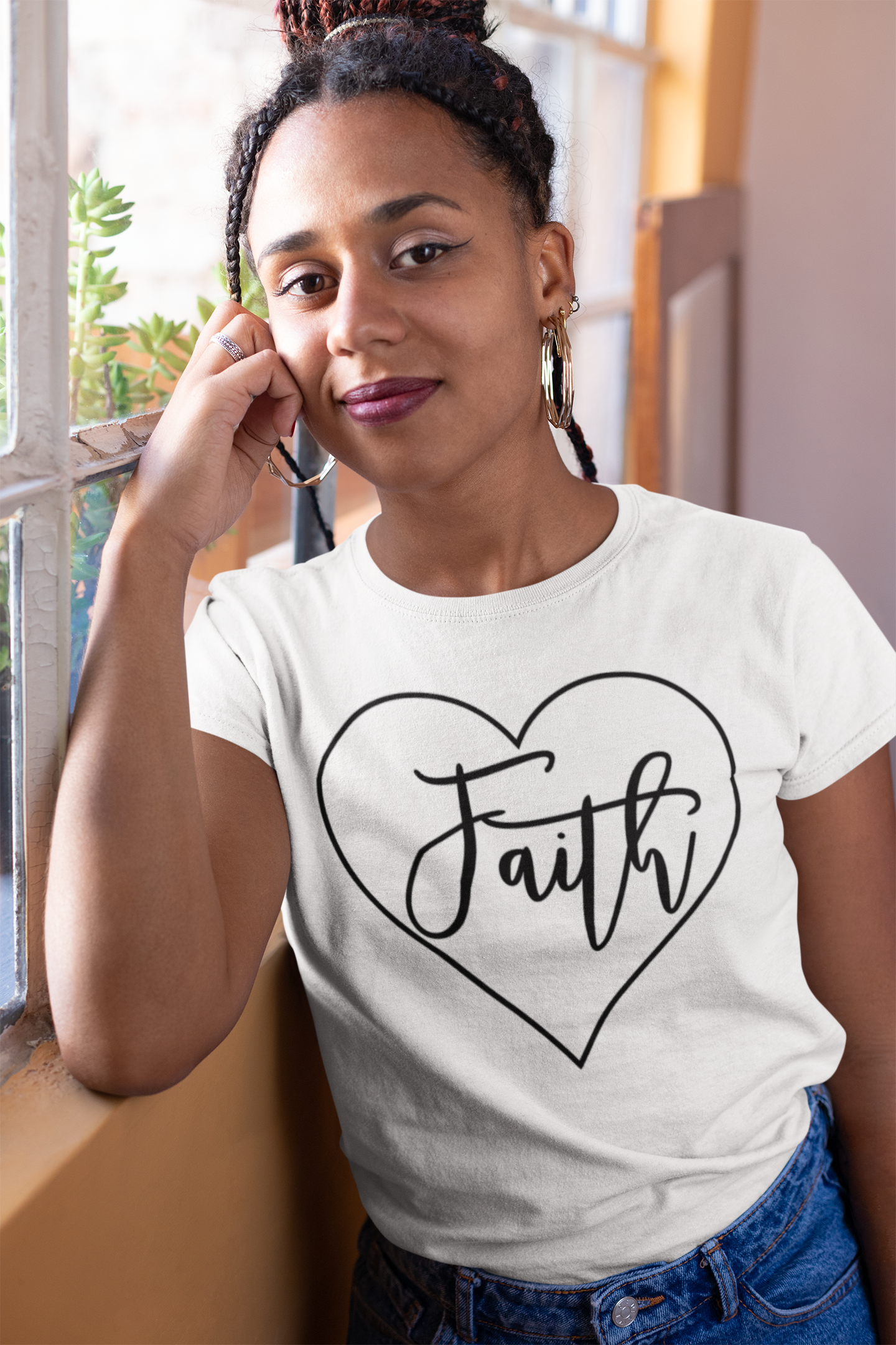 Faith Heart Jersey T-Shirt