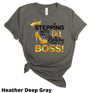 50th B-Day like a Boss Jersey T-Shirt