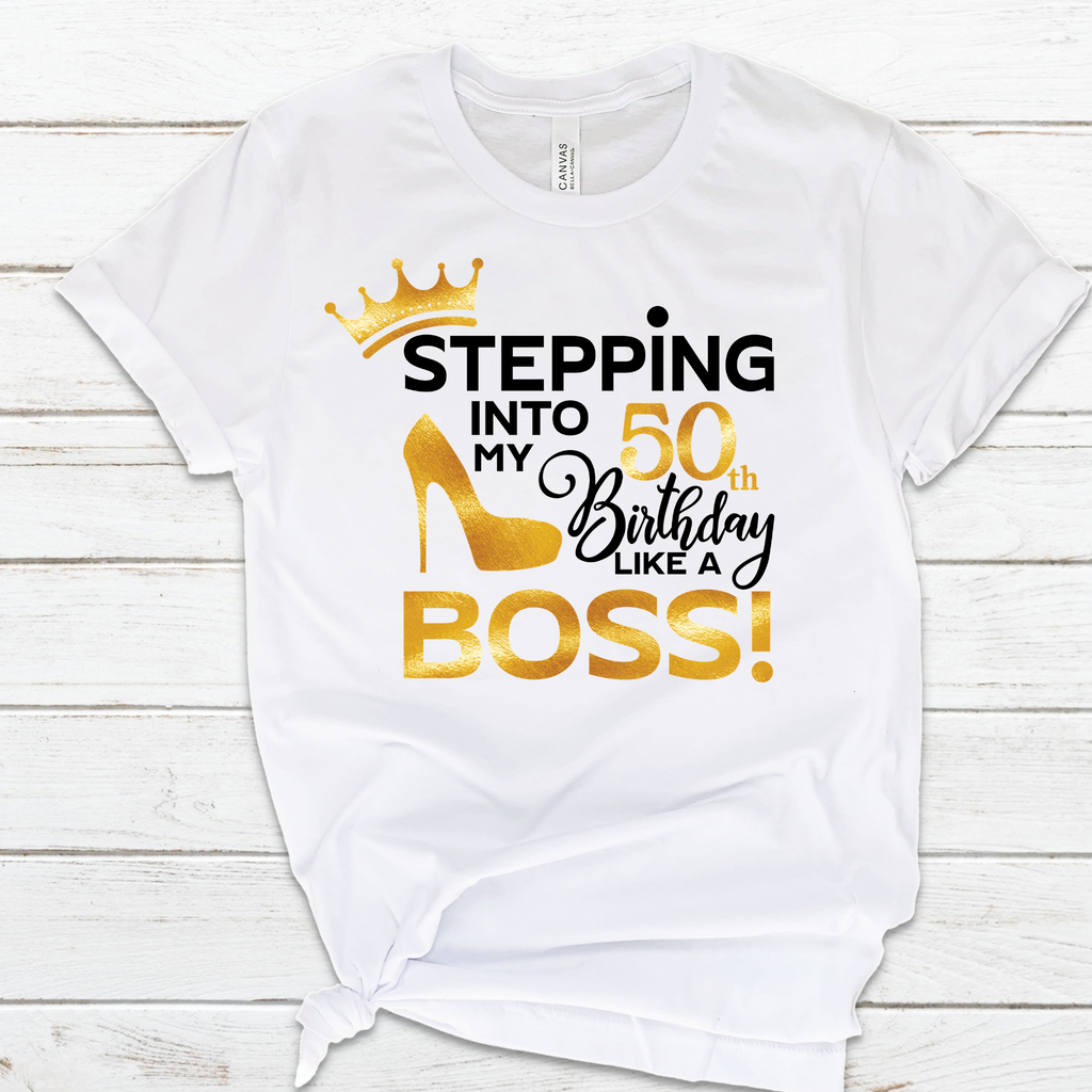 50th B-Day like a Boss Jersey T-Shirt