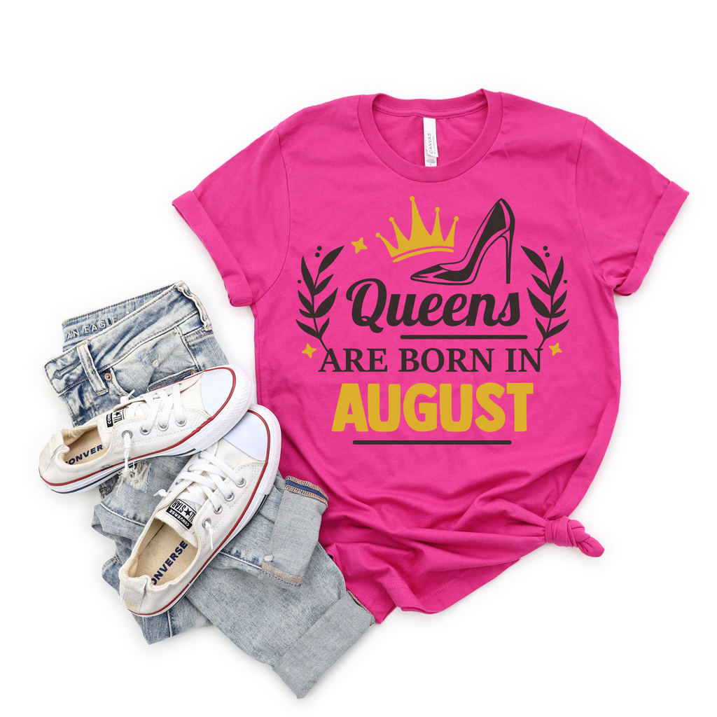 August Birthday Queen T-Shirt