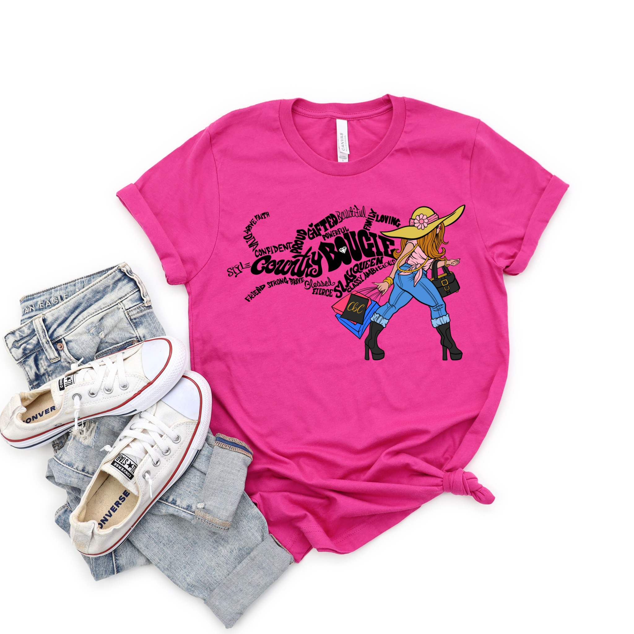 Country Bougie Girl Jersey T-Shirt