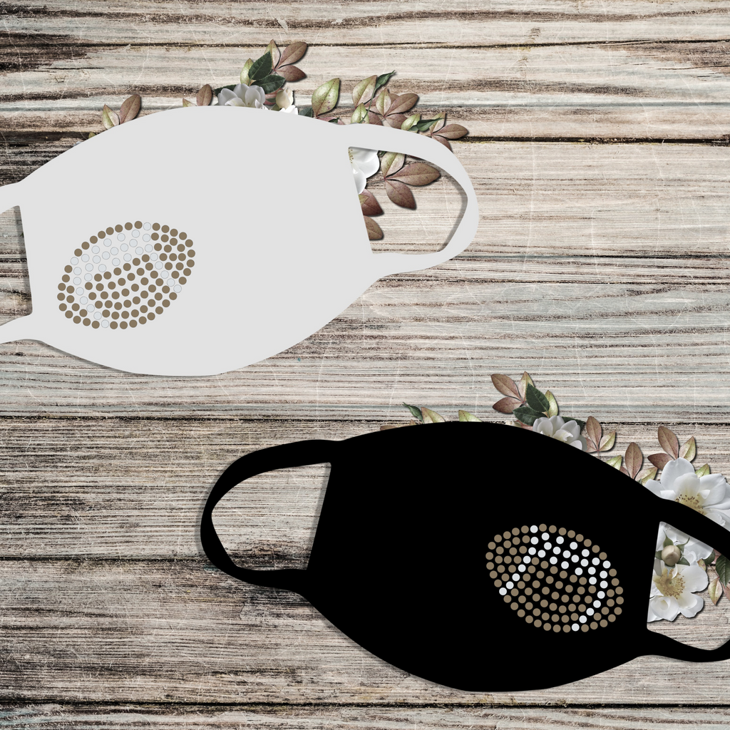 Rhinestone Football Mask