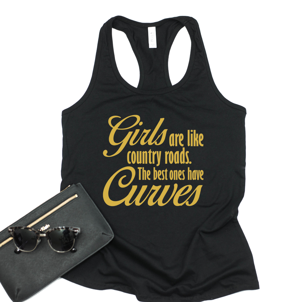 Girls with Curves Racerback T-Shirt