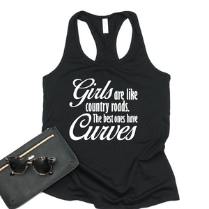 Girls with Curves Racerback T-Shirt