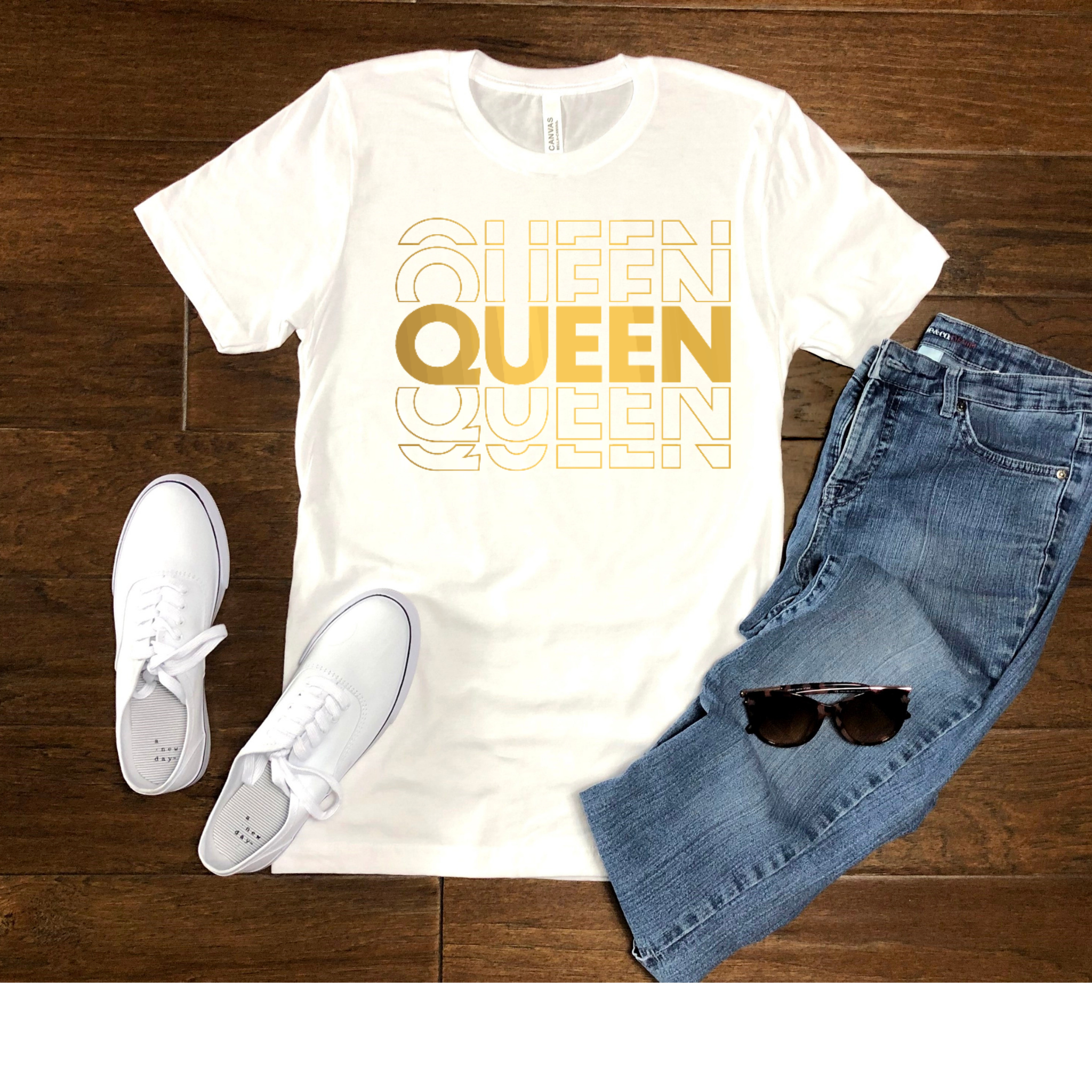 Gold Queen Jersey T-Shirt