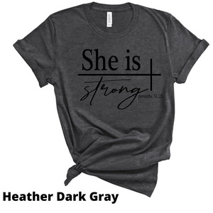 She is Strong Jersey T-Shirt