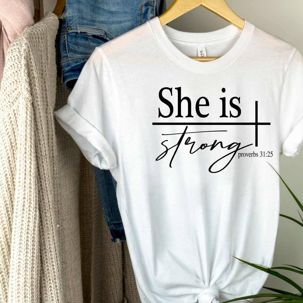 She is Strong Jersey T-Shirt