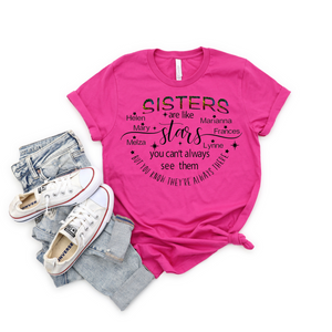 Sisters are like stars Jersey T-Shirt